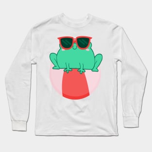 Frog At The Beach Long Sleeve T-Shirt